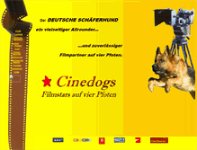 Tablet Screenshot of cinedogs.de